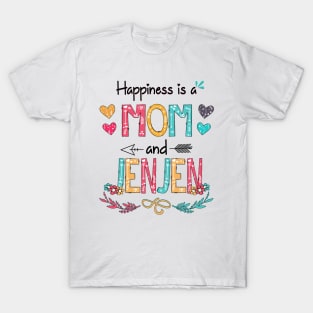 Happiness Is A Mom And Jenjen Wildflower Happy Mother's Day T-Shirt